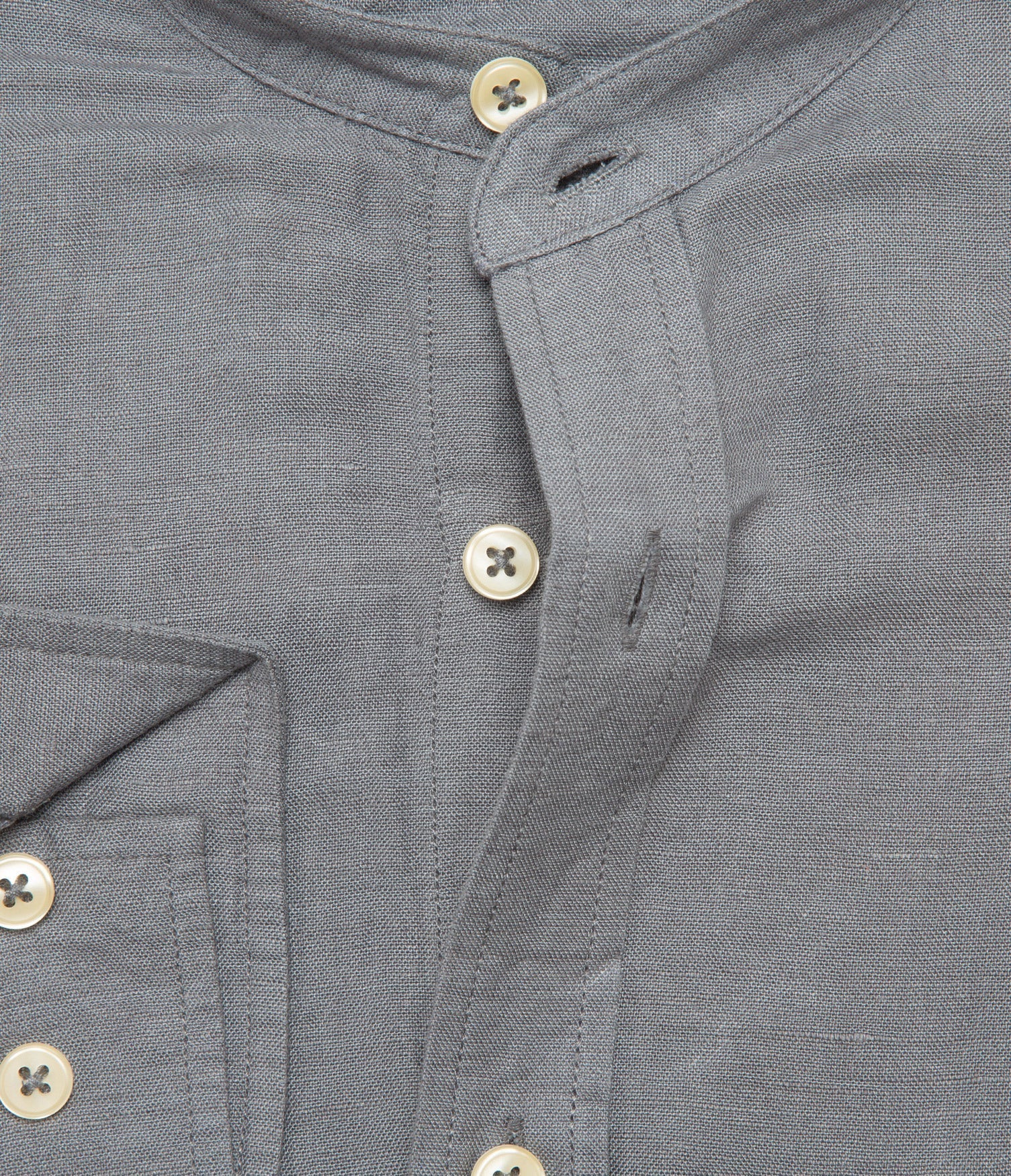 Camisa Hombre Lino Saonna M/Larga Gris