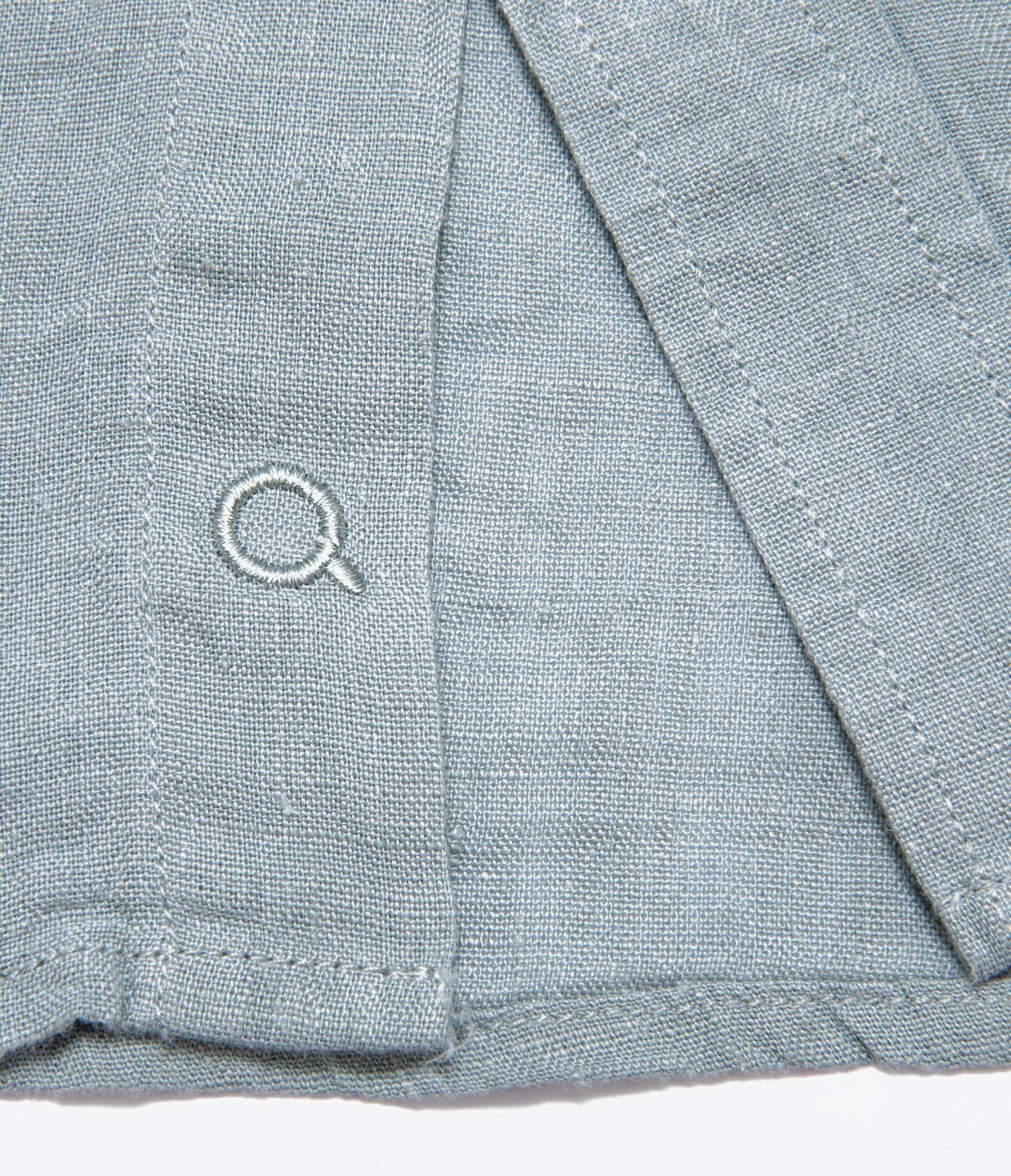 Camisa Hombre Lino Saonna M/Larga Verde Agua