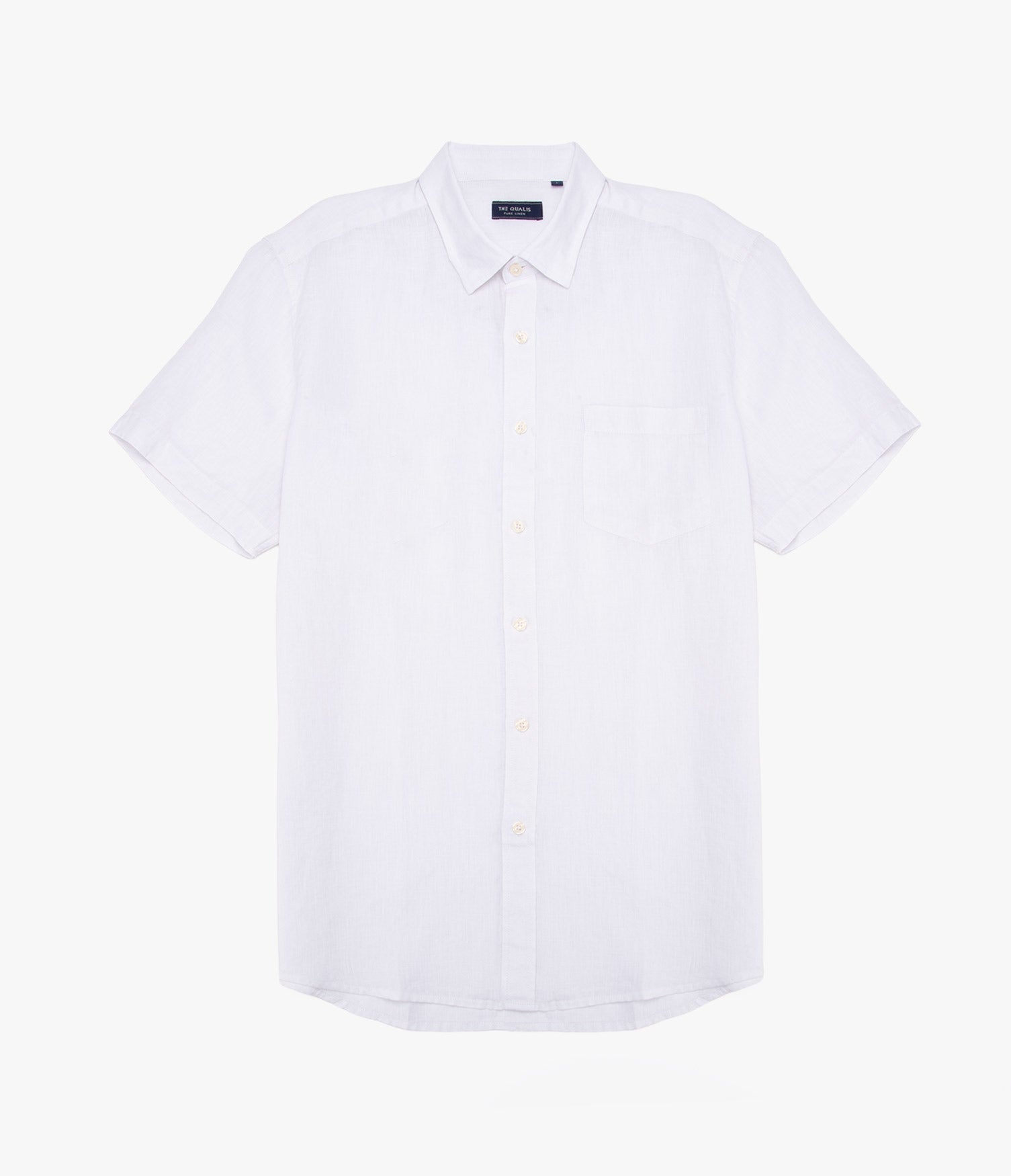 Camisa Hombre Lino Sintra M/Corta Blanco