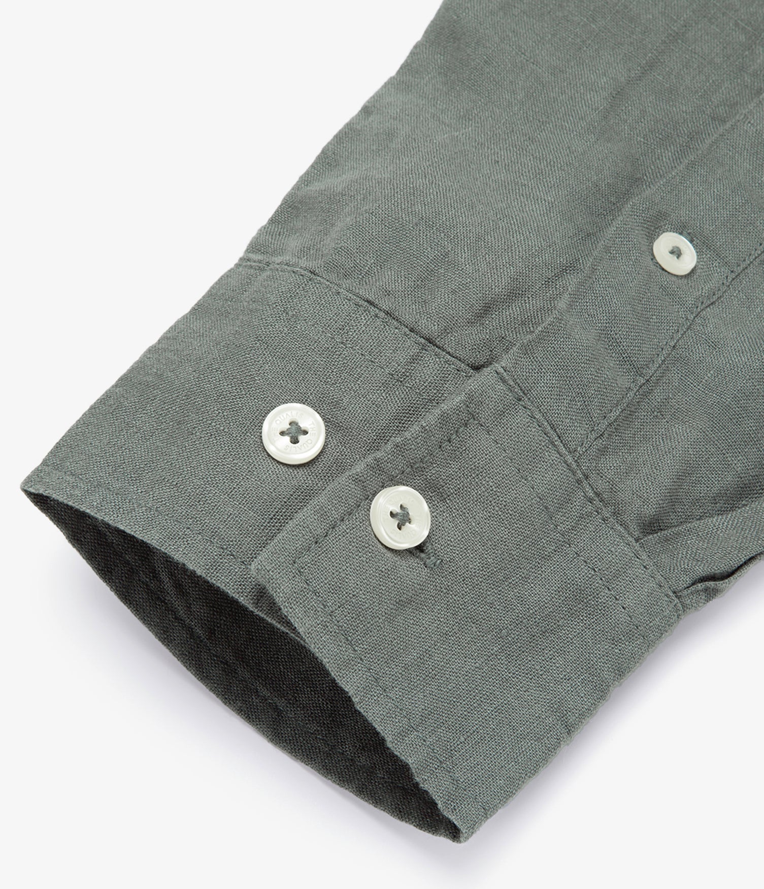 Camisa Hombre Lino Soria Verde Oscuro